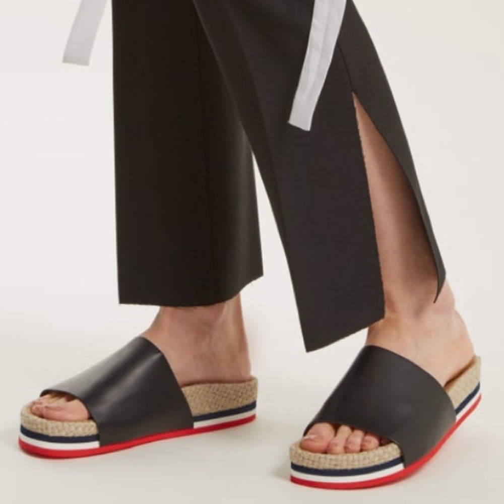 MONCLER Leather Slides